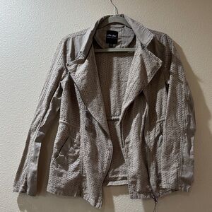 Me Jane Women's Perforated Bohemian Cottage Core Jacket